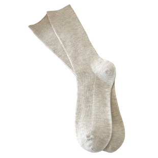 不会丢的袜子2025安可拉红中筒袜女春秋款酒红色暗红色堆堆袜长袜