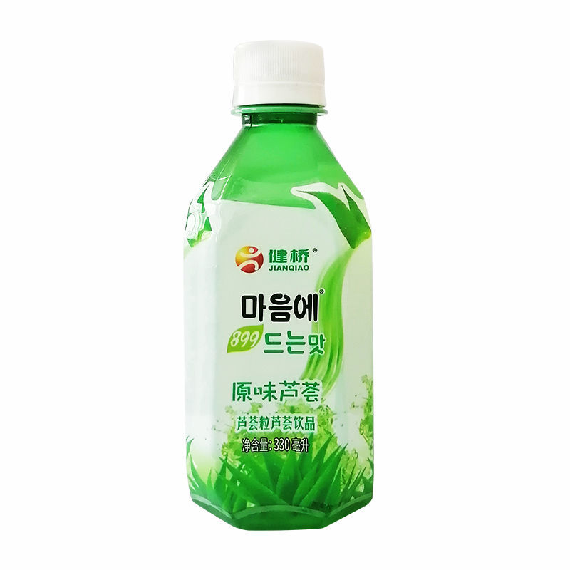 健桥芦荟汁330毫升/瓶芦荟果肉饮品植物饮料迷你款爽脆清甜便携
