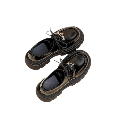 显腿增高锁扣乐福鞋英伦