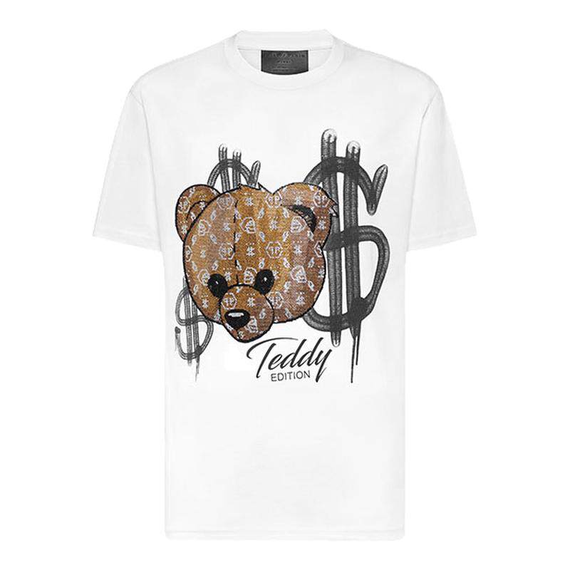PHILIPP PLEIN 男士TEDDY BEAR圆领短袖T恤