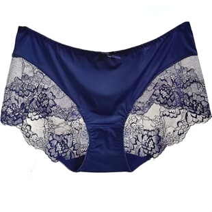 彩田花仙子内裤女蕾丝速干中腰透气性感纯棉裆冰丝纯色性感20993