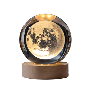 治愈系水晶球摆件发光桌面装饰品送朋友闺蜜三八节治愈系生日礼物