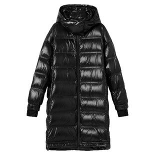 朗姿欧洲EiLEEN ELITEE白鹅绒冬季新款长款黑色羽绒服面包服