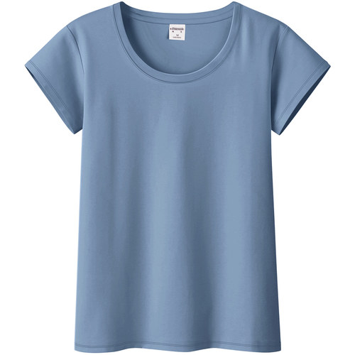 2026新款正肩常规棉质短袖t恤女百搭大码内搭纯色上衣打底衫夏季