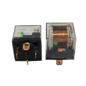 汽车远近光喇叭继电器12V24V全铜脚4脚80A5脚100A常开常闭防水