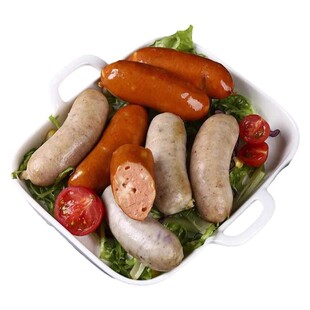 生酮香肠不添加淀粉蔗糖代餐猪肉肠食材32根小香肠德式烧烤肠肉肠