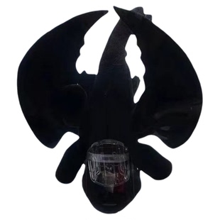 翅膀可动无牙仔车外挂件摩托机车尾部装饰摆件玩偶公仔车顶小飞龙