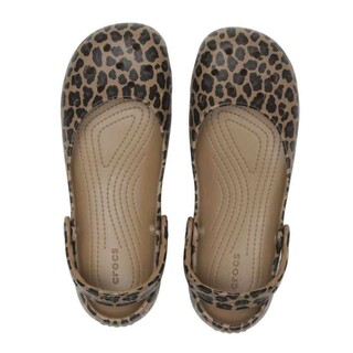 日本直邮CROCS卡骆驰时尚芭蕾舞洞洞鞋包头沙滩鞋一脚蹬凉拖女款