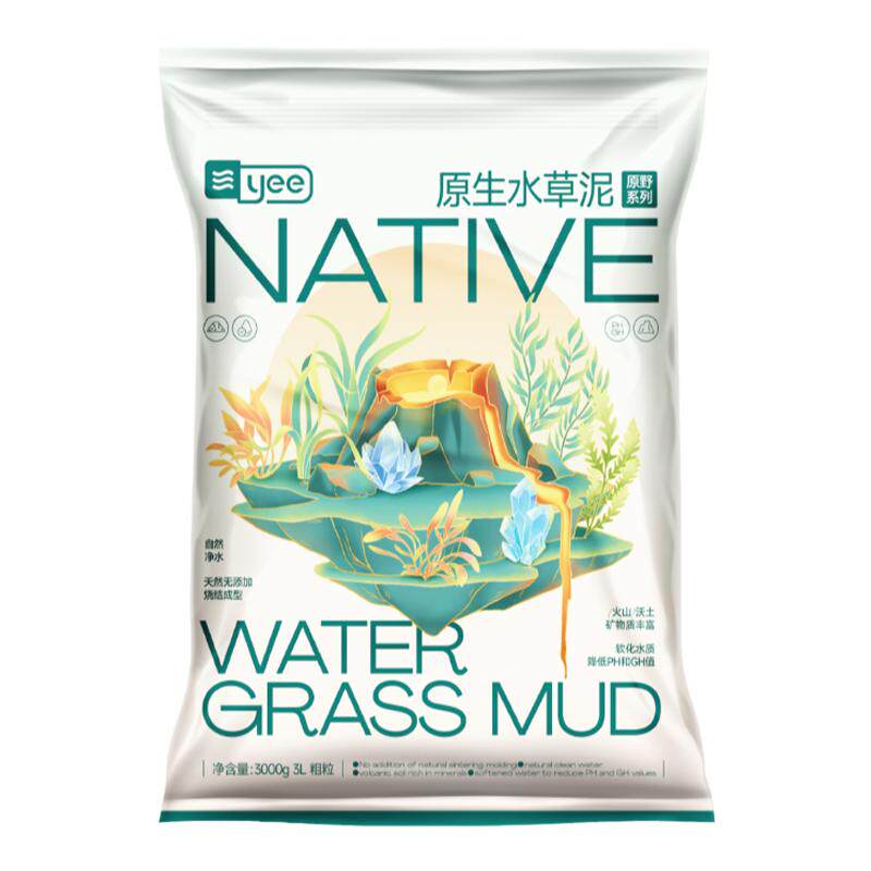 yee水草泥鱼缸专用生态草缸造景底砂免洗不浑水营养土亚马逊基肥