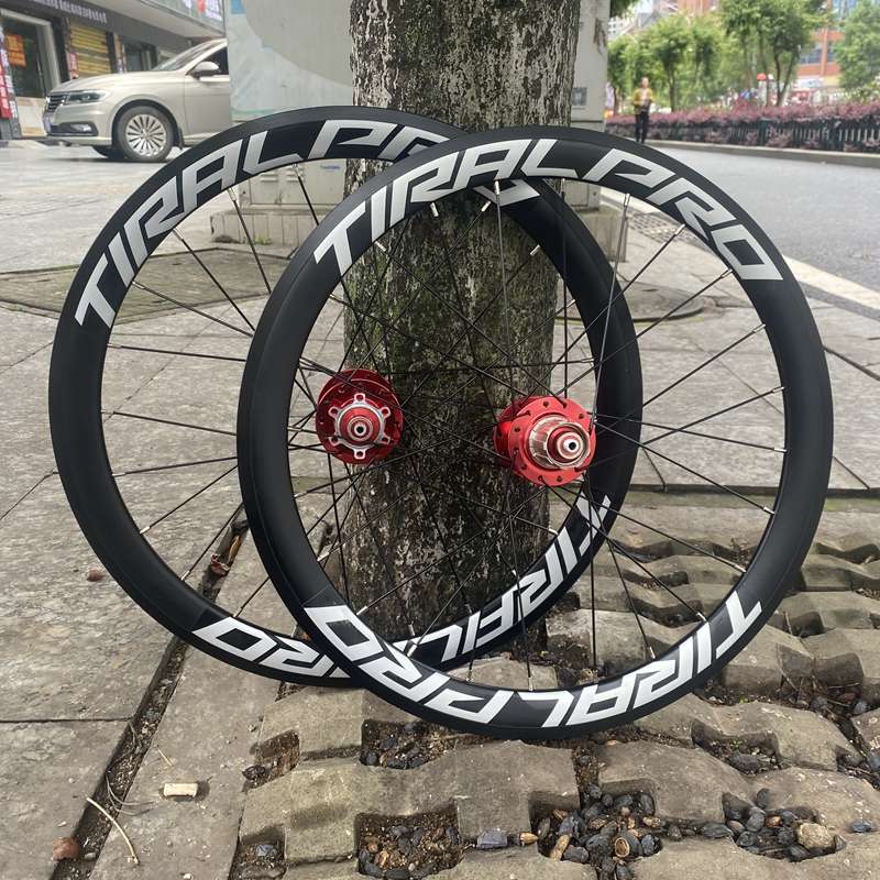 TIRALPRO四培林V刹碟刹轮组349 20寸451高框圈铝合金折叠车P8轮框