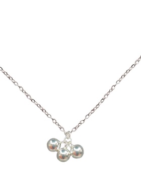 儿童纯银铃铛手作风锁骨链定制