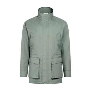 26早春新品SUITSUPPLY中绿色科技面料男士插肩袖野战外套夹克