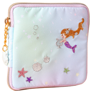 便携折叠首饰包旅行手镯项链戒指饰品袋子收纳包小首饰盒迷你可爱