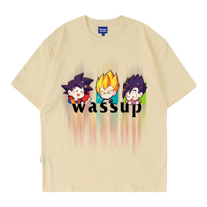喷墨工艺短袖潮牌WASSUPHEODS