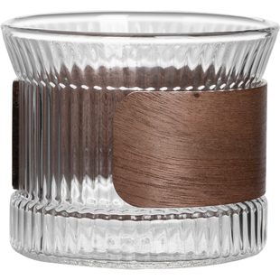 烨微咖手冲咖啡品鉴杯木环防烫品酒葡萄酒闻香户外分享公道咖啡杯