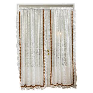 美拉德门帘法式家用高级感卧室房间隔断帘窗帘过道遮挡帘飘窗帘子