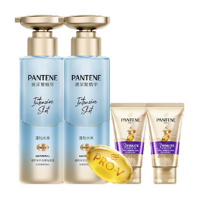 潘婷深水泡弹洗发水+3分钟护发素