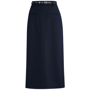 [商场同款]高智通勤LANDI蓝松鸦高腰半裙女包臀一步裙2025秋新品