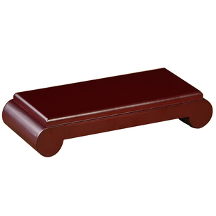 奇石木底座长方形仿实木工艺品摆件佛像花瓶盆景石头鱼缸托架支架