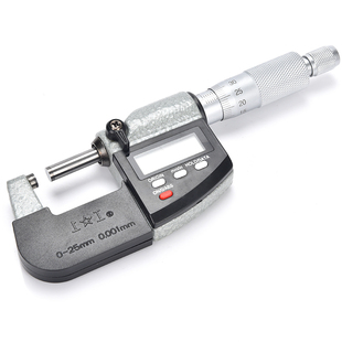 上工数显外径千分尺0-25-50-75-100高精度卡尺螺旋测微仪器包邮