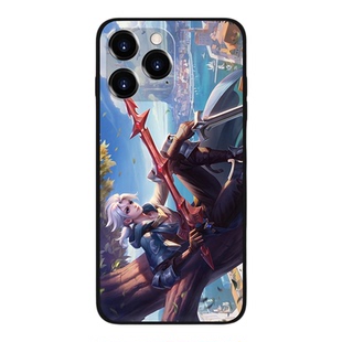 王者荣耀亚连手机壳落雪白狼糖绘人间破空之剑适用于苹果17Mate70红米k90VIVOX300IQOO15OPPOFindX9Magic8套