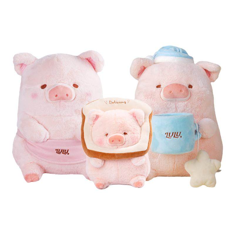 LULU猪毛绒公仔玩偶情侣抱枕礼物