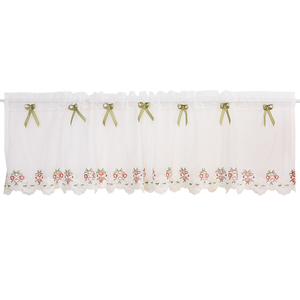 【成品】美式乡村地中海北欧蕾丝小窗帘半帘纱帘遮挡帘幔头帘头