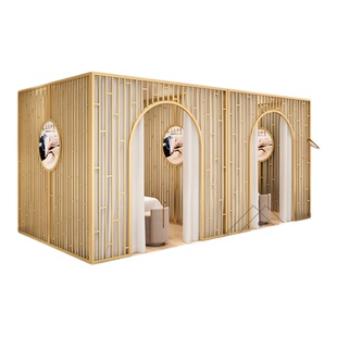 美容院包间足浴推拿会所洗头房养生馆隔断包间简约耐用隐私空间