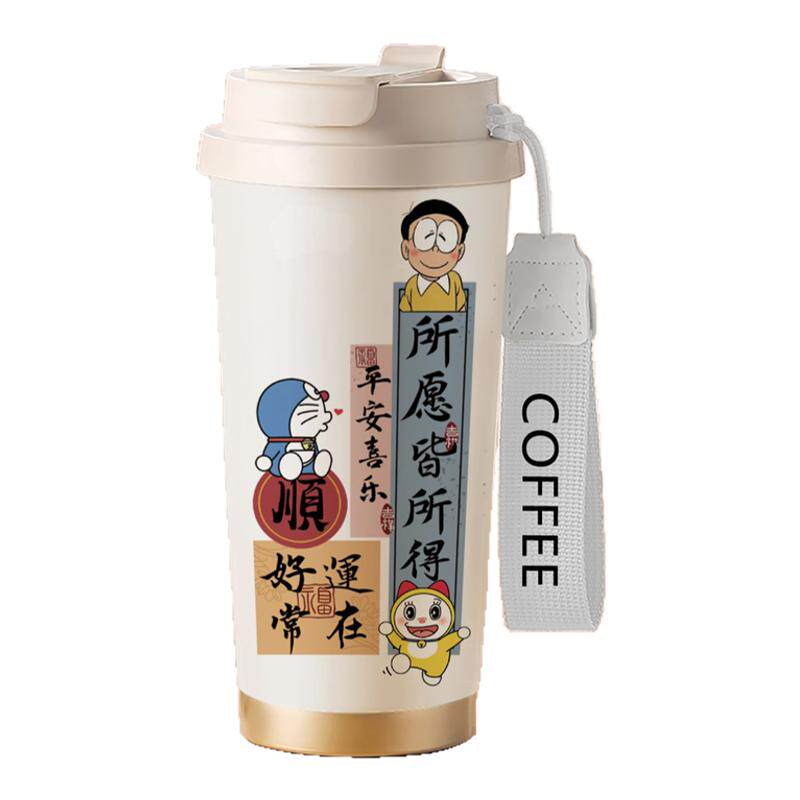 哆啦A梦卡通保温杯文字男女咖啡保冷/保温杯