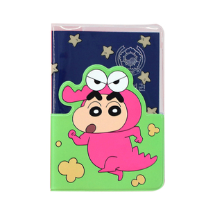 韩国flying whales可爱小新旅行护照套PVC透明机票证件便携护照夹