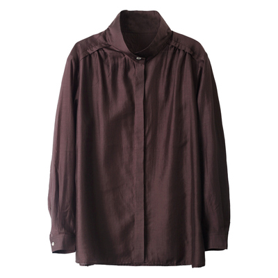 设计感法式气质通勤衬衫女春