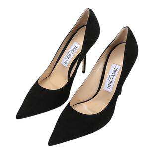 【甄品精选】Jimmy Choo周仰杰女士绒面革尖头高跟鞋LOVE 100 BWJ