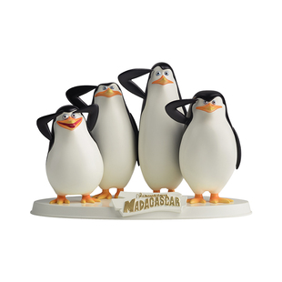 欢喜小将 正版授权《马达加斯加》之企鹅 潮玩手办 桌面摆件