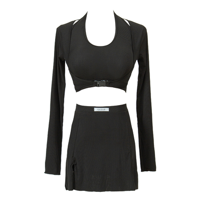 温泉女时尚运动三件套泳衣