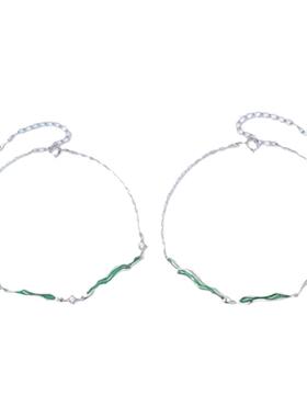 女铜轻奢风水波手链情侣款