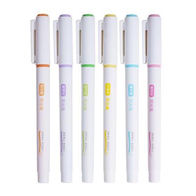 得力6色胭系荧光笔办公学生通用
