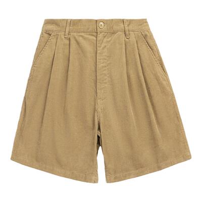 KXLFCHN日系复古灯芯绒短裤宽松