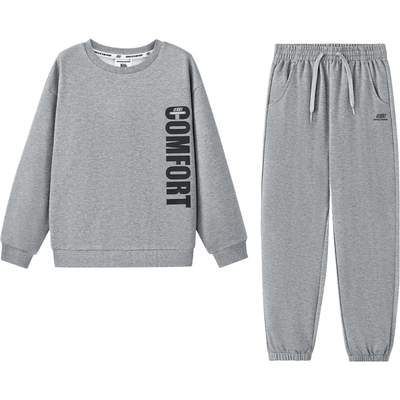 【TOP】SKECHERS斯凯奇大童运动休闲长袖套服L126K065-004F