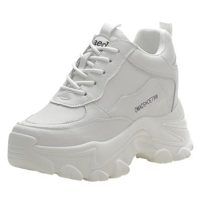 真皮老爹鞋女显脚小爆款内增高