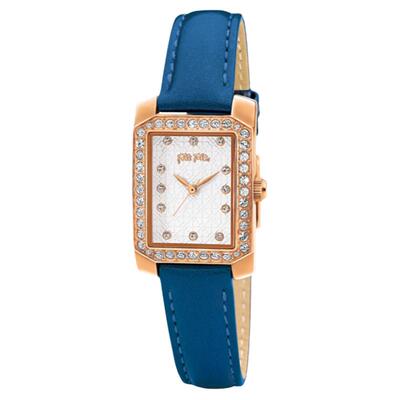 正品FOLLIE小方表漆皮手表