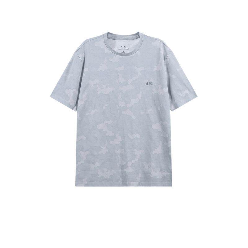 阿玛尼AX宽松版圆领短袖T恤