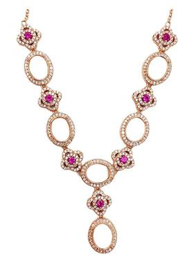 小众轻奢风925银椭圆形链排空托