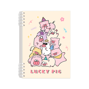 叠叠乐动物活页本B5不硌手笔记本本子高颜值ins可爱初高中生专用可拆卸线圈本a5大学生考研记事本加厚日记本