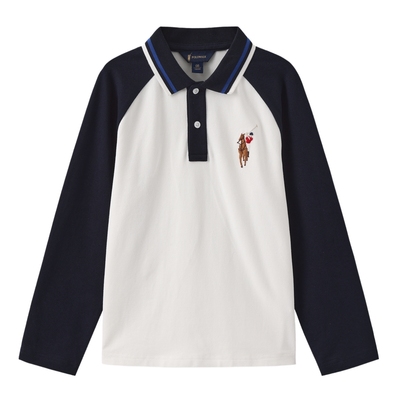 POLOWALK男童长袖T恤POLO领