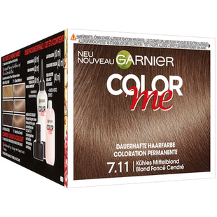 卡尼尔原装代购color me染发膏浅亚麻灰金色茶驼白金色植物染发剂