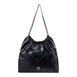 DISSONA迪桑娜女包静谧单肩包小香风菱格链条包流浪包hobo腋下包