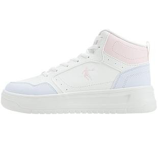 乔丹板鞋女鞋高帮鞋冬季女士潮流鞋子运动鞋休闲鞋厚底小白鞋