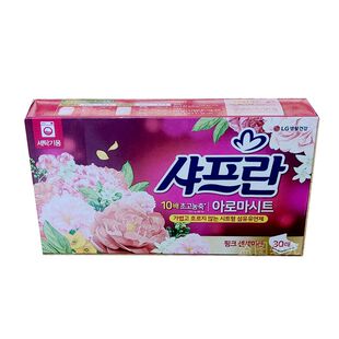 柔顺纸韩国柔顺剂香纸纤维除味剂洗衣纸黄色木棉花纸质花丹醋便携