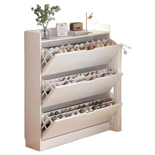 超薄鞋柜家用门口入户小窄收纳柜一体靠墙2025新款翻斗式室内鞋柜