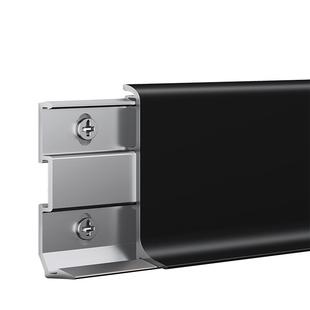 吉成极窄超薄铝合金踢脚线6cm4cm白色木地板地角踢脚线2cm地脚线